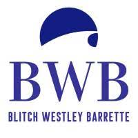 A logo for Blitch Westley Barrette firm.